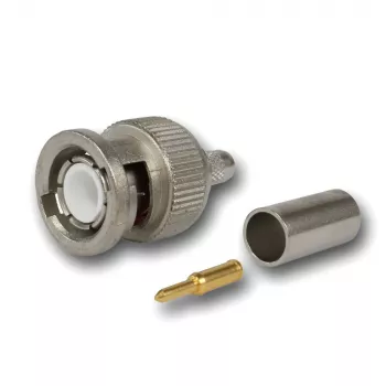 Telegärtner BNC kábelcsatlakozó krimpelő G01 50 ohm, krimp/krimp, Standard, A0205, G01 (RG-58 C/U), YR23092 Belden - 1 db (J01000F1255Z)