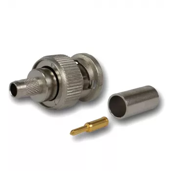 Telegärtner BNC kábelcsatlakozó krimpelő G01 50 ohm, krimp/krimp, Standard, A0205, G01 (RG-58 C/U), YR23092 Belden - 1 db (J01000F1255Z)