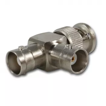 Telegärtner J01004A0616 BNC adapter, BNC dugó 2x BNC aljzatra