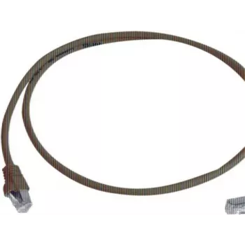 Telegärtner 100008016 CAT 6a S/FTP RJ45 patchkábel, 0,5 m, kék, lángálló, törésvédelemmel