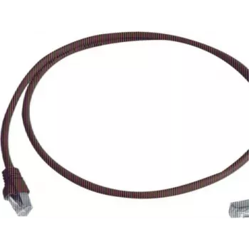 Telegärtner 100008014 RJ45 patchkábel, CAT 6a S/FTP, 0,5 m, lángálló, törésvédő hüvellyel, piros
