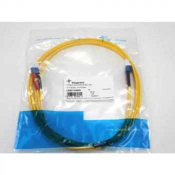TELEGÄRTNER LC-LC single-mode OS2 duplex üvegszálas patchkábel, 2 m, sárga L00871A0003