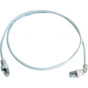 Telegärtner Cat.7 nyerskábel MP8 FS 600 LSZH 2,0m, 1x90 fokos hálózati kábel fehér 2 m L00001A0164