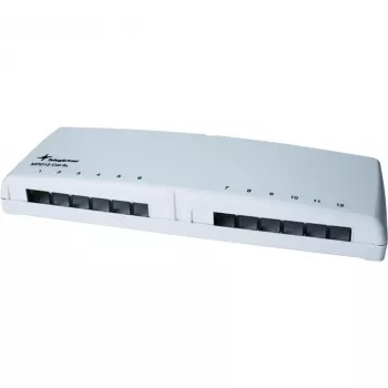 Telegärtner Mini Distributor MPD12 AMJ/UMJ TH35/AP - felületi elosztóbox - alpesi fehér - 12 port (H202000A0106)