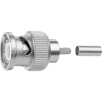Telegärtner BNC crimp dugó 50 Ohm RG-142B/U-hoz, Professional, 5 darabos csomag J01000A0008