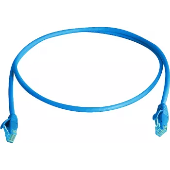 Telegärtner 100008054 Cat6 U/UTP RJ45 patch kábel, 1m, kék, LSZH