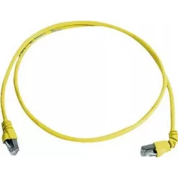 Telegärtner 100008675 CAT 6a S/FTP patch kábel, RJ45, 5 m, sárga, LSZH
