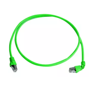 Telegärtner MP8 FS 500 Cat6a SFTP patchkábel RJ45 7,5 m zöld L00004A0111
