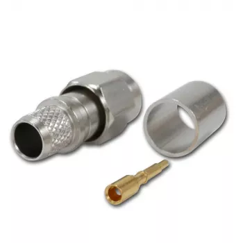 Telegärtner SMA egyenes dugó crimp G30 (1,5/3,8), H 155, Low Loss 1,4/3,8 crimp/crimp koaxiális dugó J01150A0618