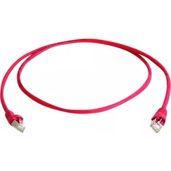 Telegärtner MP8 FS 600 Cat.7 S/FTP patchkábel, RJ45 dugó RJ45 dugóra, 50 m, piros