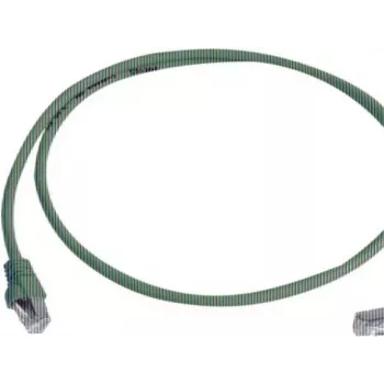 Telegärtner 100008018 CAT 6a S/FTP patchkábel, RJ45, 0,5 m, sárga, LSZH, lánggátló, snagless