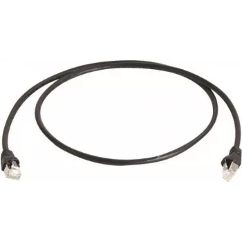 Telegärtner Cat 6A S/FTP patchkábel, 1,5 m, fekete L00001A0169