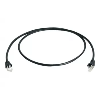 Telegärtner Cat 6A S/FTP patchkábel, 1,5 m, fekete L00001A0169