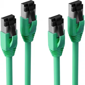 S CONN maximum connectivity BASIC-S Cat. 8.1 F/FTP PIMF LSZH zöld patchkábel 1,0 m, 2 darabos csomag SC08-41023-2