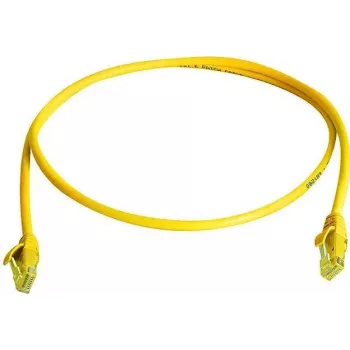 Telegärtner 100009282 RJ45 patchkábel, CAT 6, 25,0 m, sárga, lángmentes, törésvédő hüvellyel