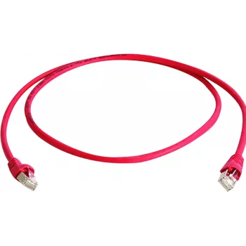 TELEGÄRTNER 100028072 Cat6a S/FTP patchkábel, 5,5 m, piros