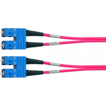 Telegärtner L00880A0028 SC-SC OM4 duplex optikai patchkábel, 1 m, lila