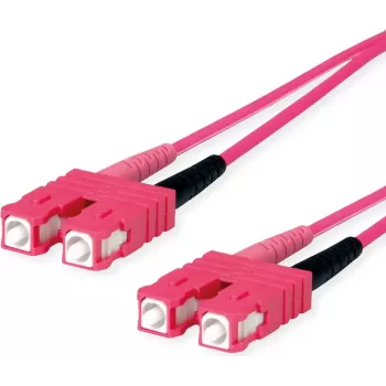 Telegärtner L00880A0028 SC-SC OM4 duplex optikai patchkábel, 1 m, lila