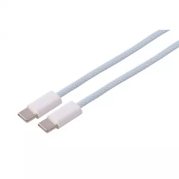 S CONN MAXIMUM CONNECTIVITY USB-C – USB-C töltőkábel, 2.0, 60W, kék, textil, 1,5 m (14-21151)