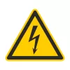 CIMCO 182720 figyelmeztető tábla elektromos feszültség 100x100x1 mm sárga/fekete