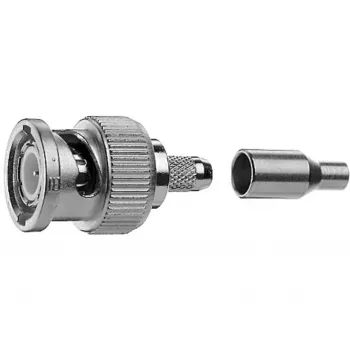 Telegärtner BNC kábeldugó krimp G04 75 Ohm, krimp/krimp, Standard, A2505, G04 (RG-179B/U) - 1 db
