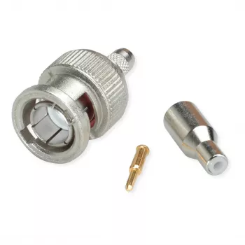 Telegärtner BNC kábeldugó krimp G04 75 Ohm, krimp/krimp, Standard, A2505, G04 (RG-179B/U) - 1 db