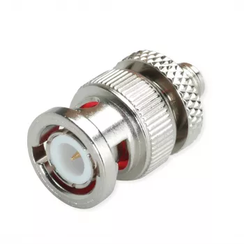 Telegärtner BNC-dugó SMA-aljzatra RF koaxiális adapter, 50 Ohm, egyenes, J01008A0017