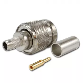 TELEGÄRTNER TNC egyenes dugó RG-58 koaxiális kábelhez, krimp/forraszt, 50 Ohm, DC-11 GHz