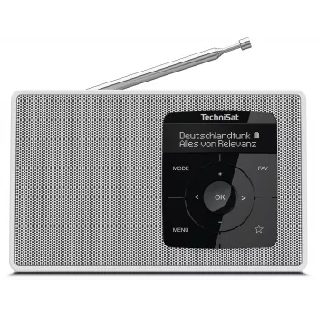 TechniSat DIGITRADIO 2 asztali rádió DAB+ URH Bluetooth ébresztő fehér 0001/3910