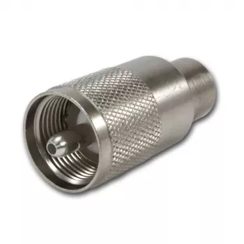 Telegärtner UHF csatlakozó PL259/6 RG-58 C/U és RG-59 B/U-hoz, PTFE szigetelés, nikkelezett ház, ezüstözött érintkező, 5 darabos csomag (J01040B0604)