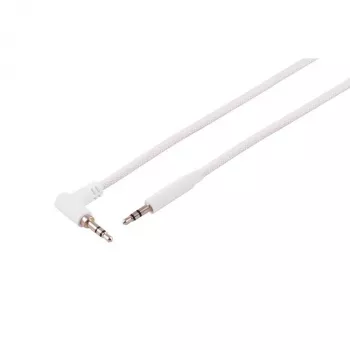 S CONN MAXIMUM CONNECTIVITY 3,5 mm TRS audiokábel, szögletes – egyenes, fehér, 0,9 m 14-07226