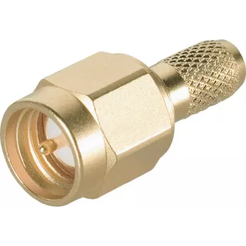Telegärtner SMA kábeldugó crimp/forraszt G05 (RG-223/U, RG-142 B/U), arany, 50 Ohm, DC-18 GHz J01150A0031
