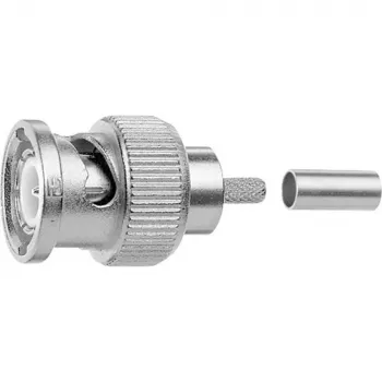 Telegärtner BNC dugó crimp csatlakozó 75 Ohm Professional sorozat koaxiális kábelhez J01002A0073