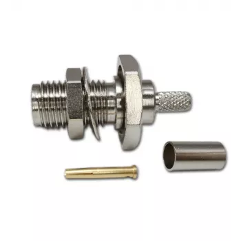 Telegärtner SMA-aljzat beépített crimp dugó RG-316/U-hoz, nikkelezett, 5-ös csomag (J01151A0009)