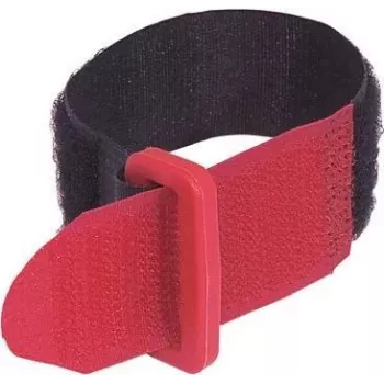 TARTOZÉK tépőzáras kábelkötöző 25x195 mm fekete 10 darabos csomag (30006022)