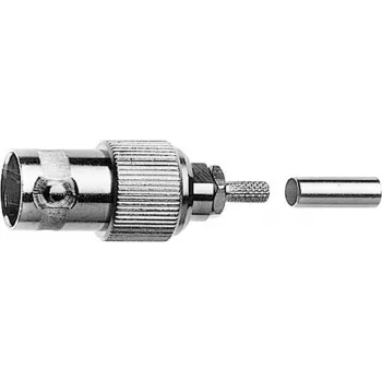 Telegärtner BNC kábelaljzat crimp G03 50 Ohm, crimp/crimp, A2913, G03 (RG178 B/U) - 1 darab (J01001B0060)