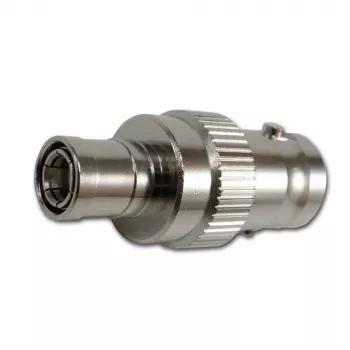 TELEGÄRTNER koaxiális adapter BNC-aljzat SMB-aljzatra, 50 Ohm, egyenes, nikkelezett sárgaréz, aranyozott érintkezők J01008F0013