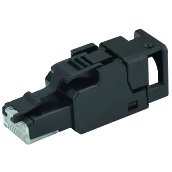 TELEGÄRTNER UFP8 Cat.6A helyszínen szerelhető RJ45 dugó, T568B, AWG23-22, árnyékolt, szerszám nélküli IDC J00026A3113