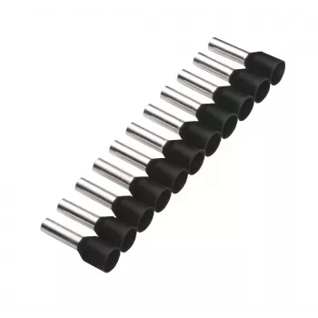 Cimco 187503 részben szigetelt érvéghüvely, 1,5 mm², fekete, 500 db