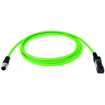 Telegärtner 100017276 Cat.6A S/FTP RJ45 patchkábel, 1 m, zöld, LSZH
