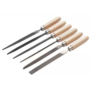 Cimco precíziós reszelőkészlet 206750, 6 részes, 160 mm, 2-es vágás, DIN 7283