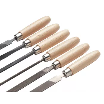 Cimco precíziós reszelőkészlet 206750, 6 részes, 160 mm, 2-es vágás, DIN 7283