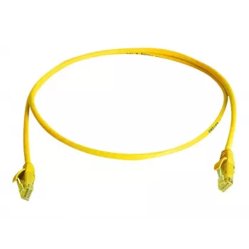 Telegärtner L00000A0294 Cat6 U/UTP RJ45 patchkábel, 0,5m, sárga