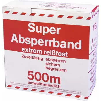 ZUBEHÖR elzárószalag piros/fehér 500 m x 75 mm (3000596K)