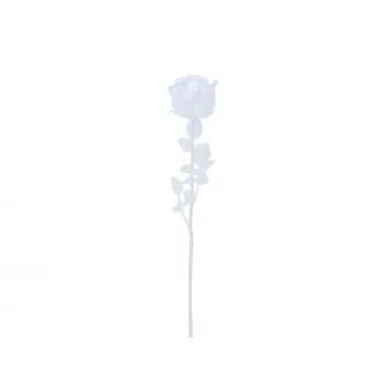 EUROPALMS Crystal Rose művirág, átlátszó, 81cm, 12 darabos csomag kedvezményes csomag 82600210
