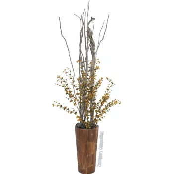 EUROPALMS Artificial Eucalyptus Branch, Yellow-Green, 110cm 82505622