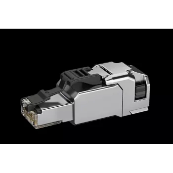 TELEGÄRTNER 100039917 RJ45 helyszínen szerelhető dugó Cat.6A árnyékolt nemesacél