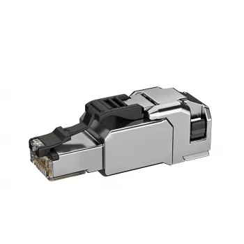 TELEGÄRTNER 100039917 RJ45 helyszínen szerelhető dugó Cat.6A árnyékolt nemesacél