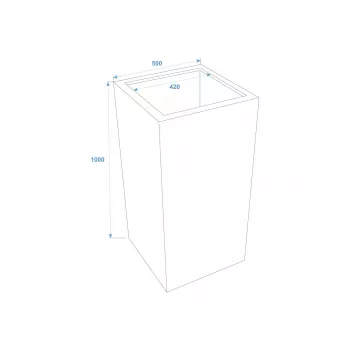 EUROPALMS Leichtsinn Box-100 piros fényes dekoratív kellékkocka 83011853