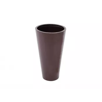 Europalms LEICHTSIN ELEGANCE-69 Planter, 69 cm, Glossy Brown (83011860)